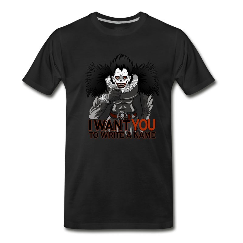 Men's Manga Anime Otaku Shinigami Demon Death Deat T-Shirt