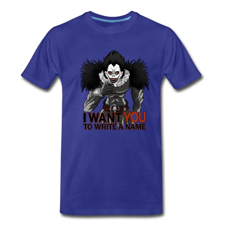 Men's Manga Anime Otaku Shinigami Demon Death Deat T-Shirt