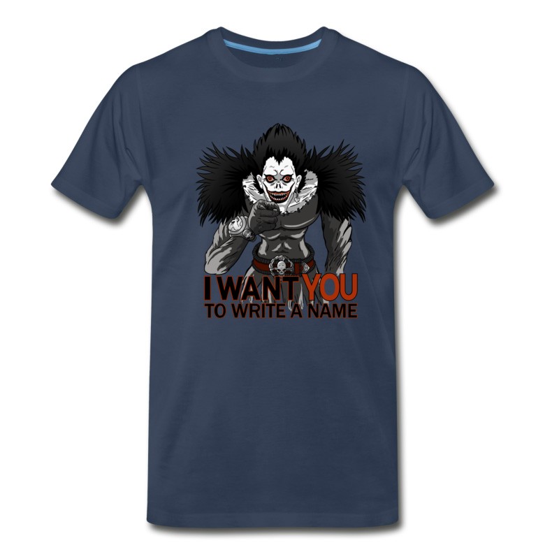 Men's Manga Anime Otaku Shinigami Demon Death Deat T-Shirt