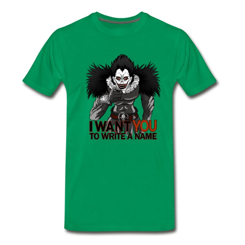 Men's Manga Anime Otaku Shinigami Demon Death Deat T-Shirt