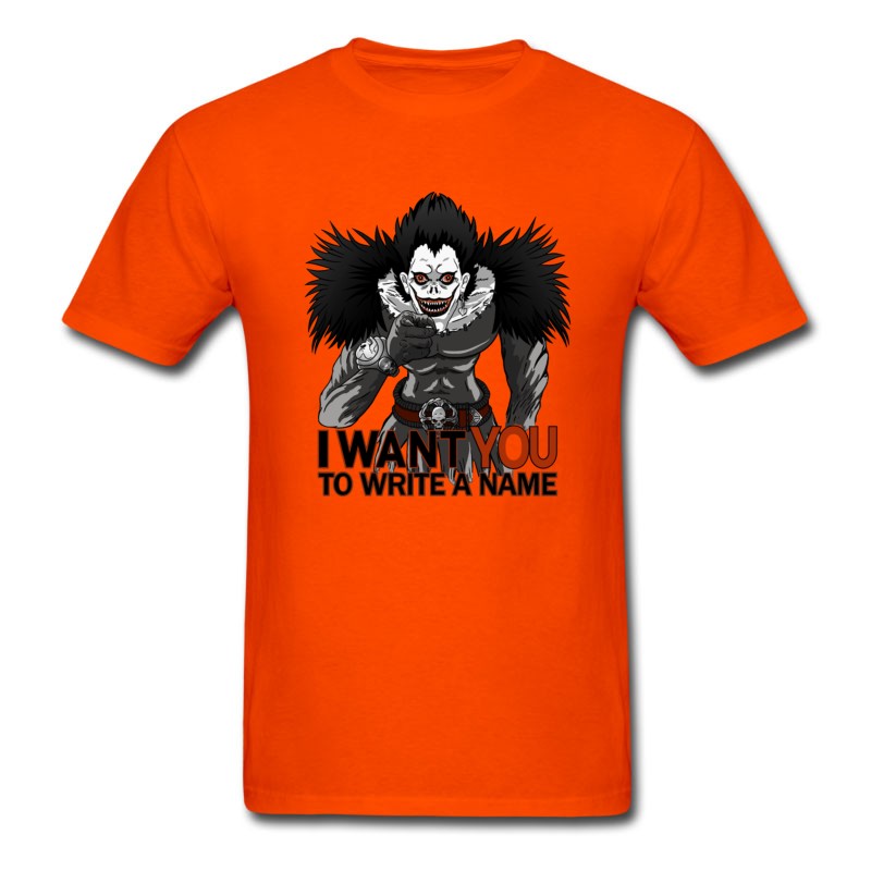 Men's Manga Anime Otaku Shinigami Demon Death Deat T-Shirt