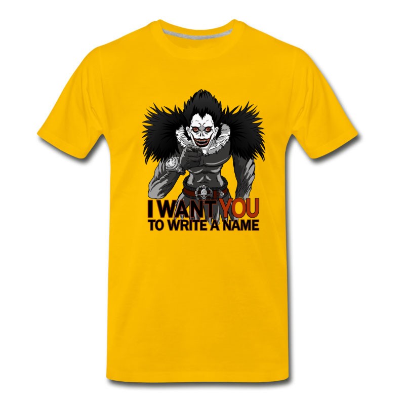 Men's Manga Anime Otaku Shinigami Demon Death Deat T-Shirt