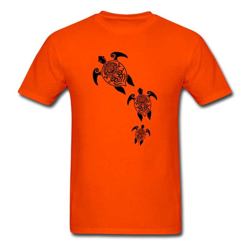 Men's Maori Turtles Group Tattoo Gift Idea T-Shirt