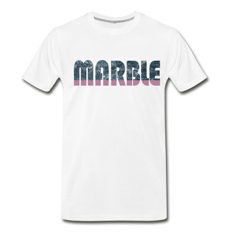 Men's Marble Pink Word T-Shirt