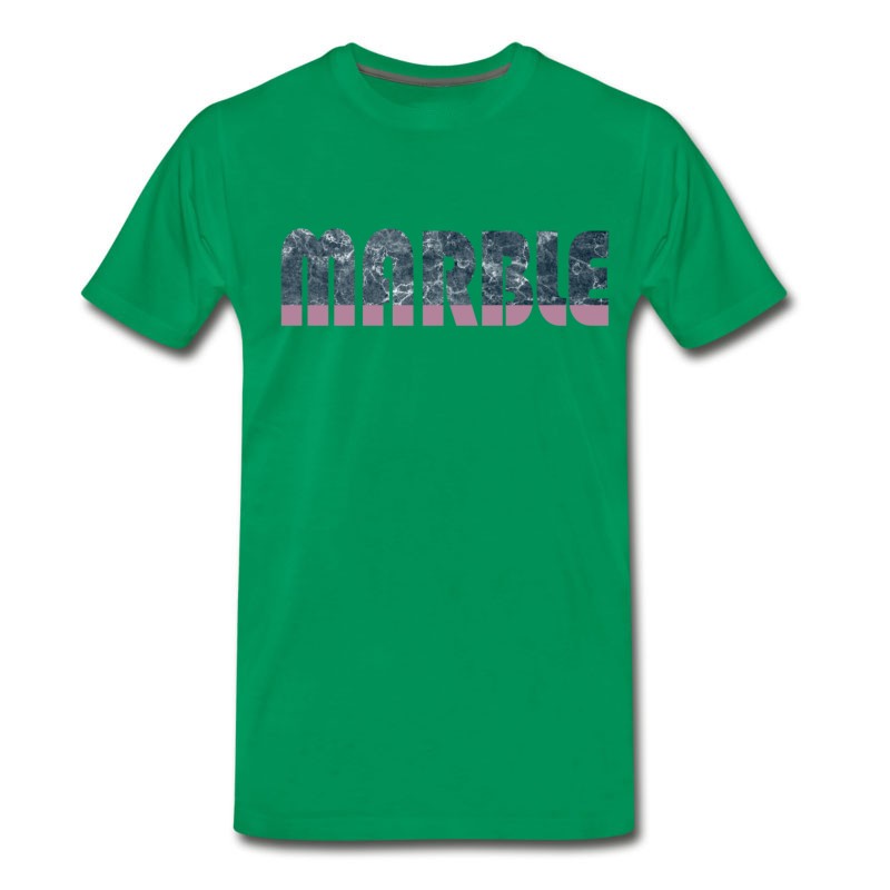 Men's Marble Pink Word T-Shirt