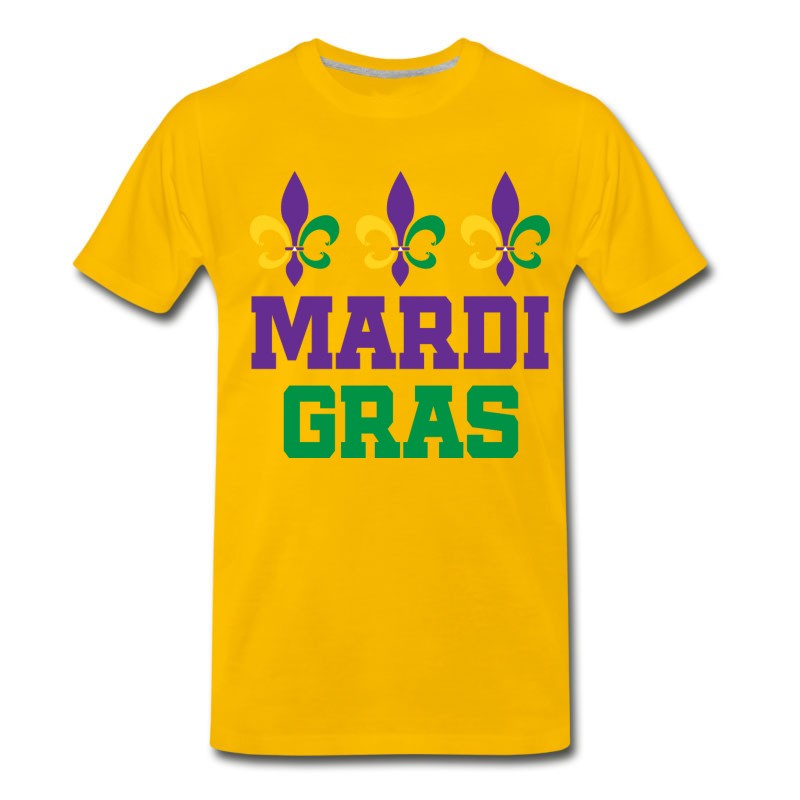 Men's Mardi Gras Holiday Fleur De Lis T-Shirt