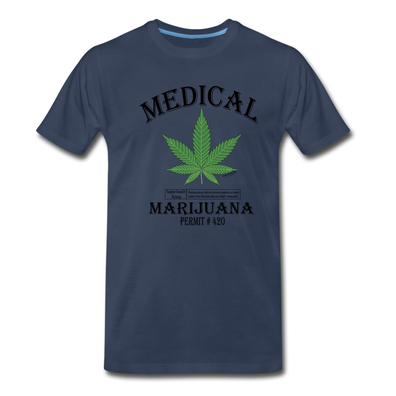 Men's MEDICAL MARIJUANA PERMIT ＃420. T-Shirt