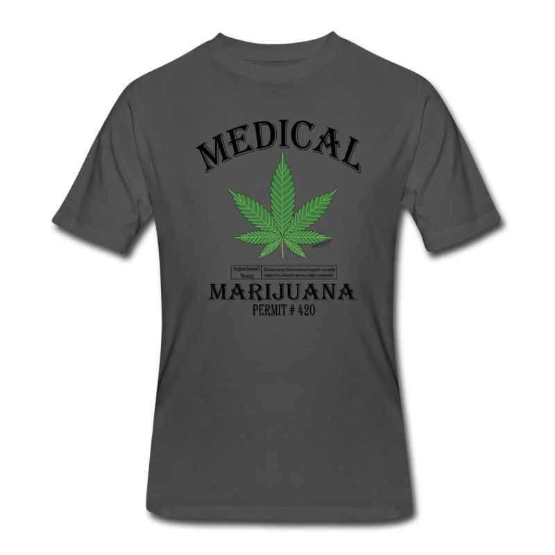 Men's MEDICAL MARIJUANA PERMIT ＃420. T-Shirt