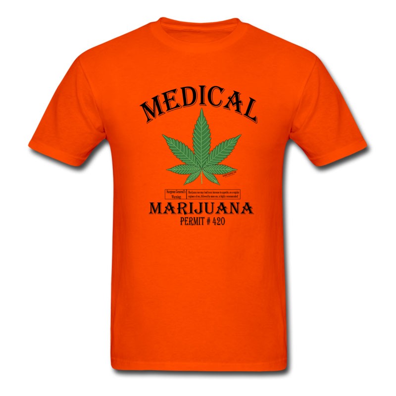 Men's MEDICAL MARIJUANA PERMIT ＃420. T-Shirt