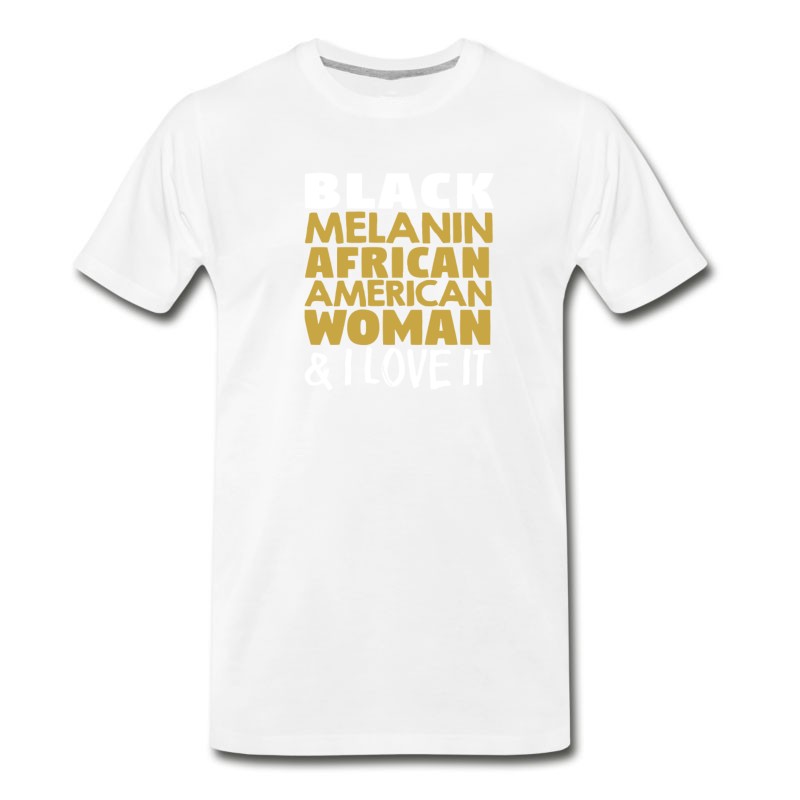 Men's Melanin African American Woman T-Shirt