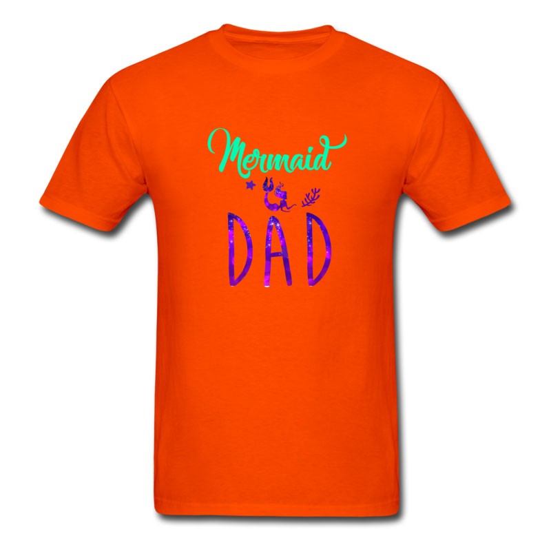 Men's Mermaid Dad Mermaid Birthday Party Shirt T-Shirt