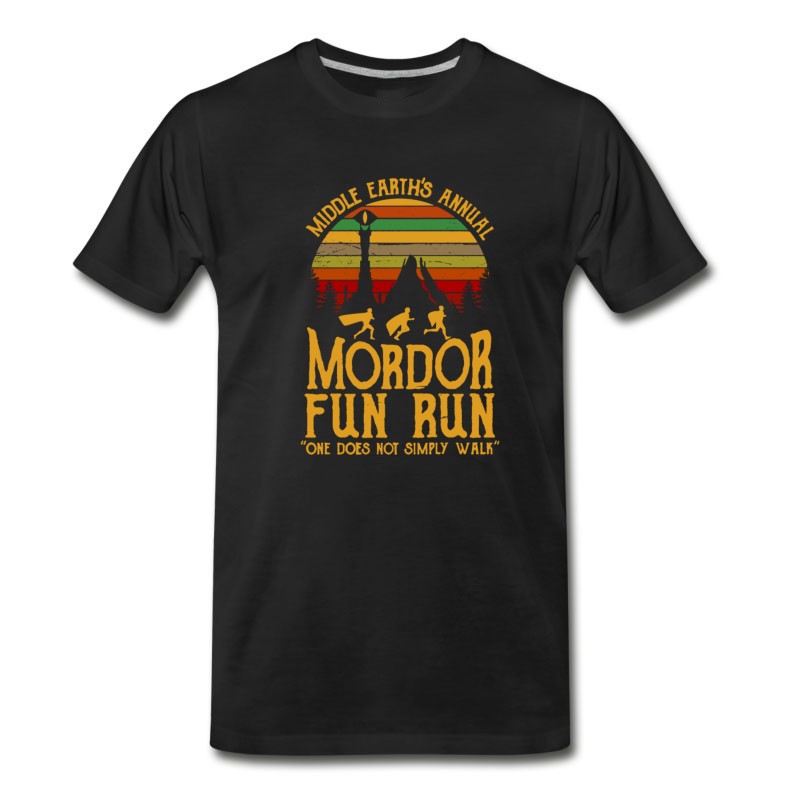 Men's Middle Earth S Annual Mordor Fun Run T-Shirt