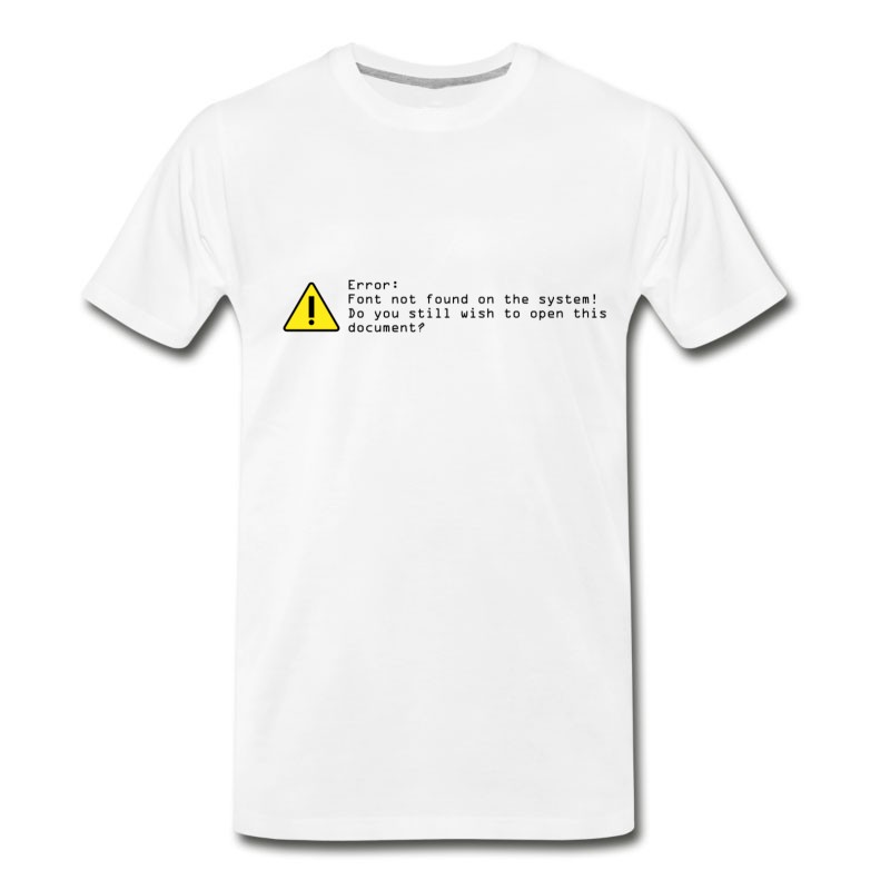 Men's MISSING-FONT T-Shirt