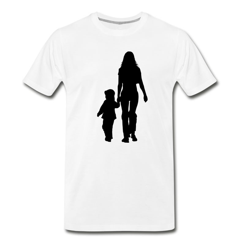 Men's Mom And Son Silhouettes T-Shirt