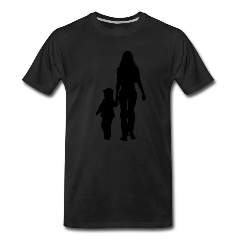 Men's Mom And Son Silhouettes T-Shirt