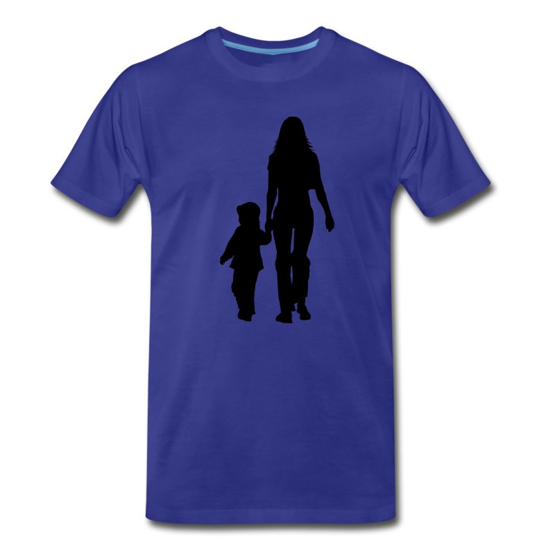 Men's Mom And Son Silhouettes T-Shirt