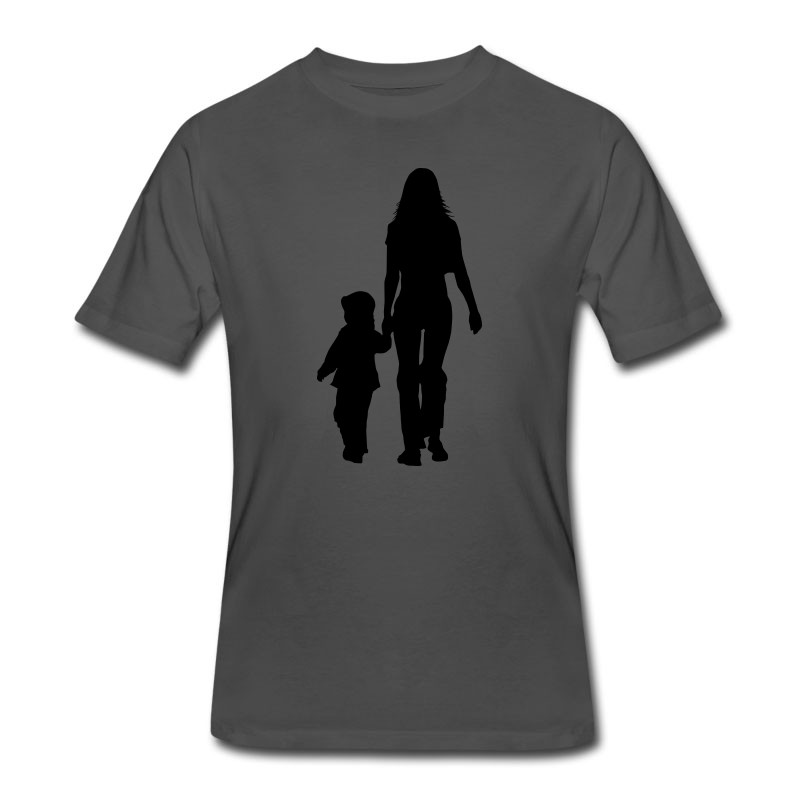 Men's Mom And Son Silhouettes T-Shirt