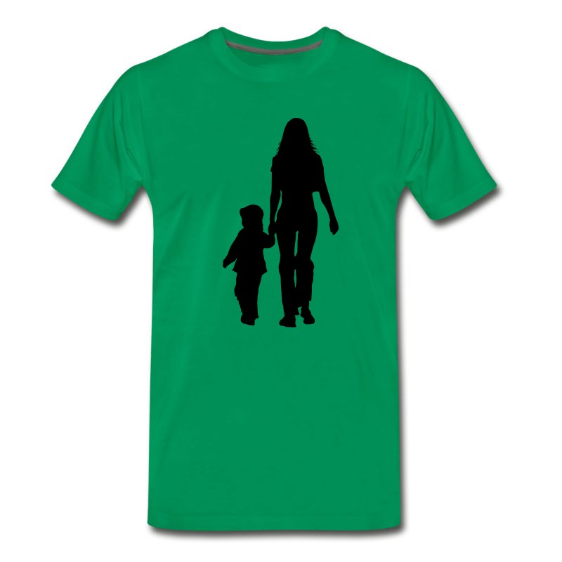 Men's Mom And Son Silhouettes T-Shirt