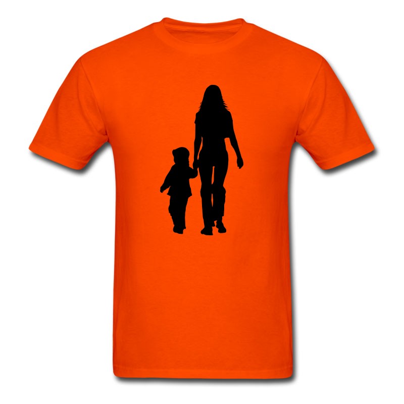 Men's Mom And Son Silhouettes T-Shirt