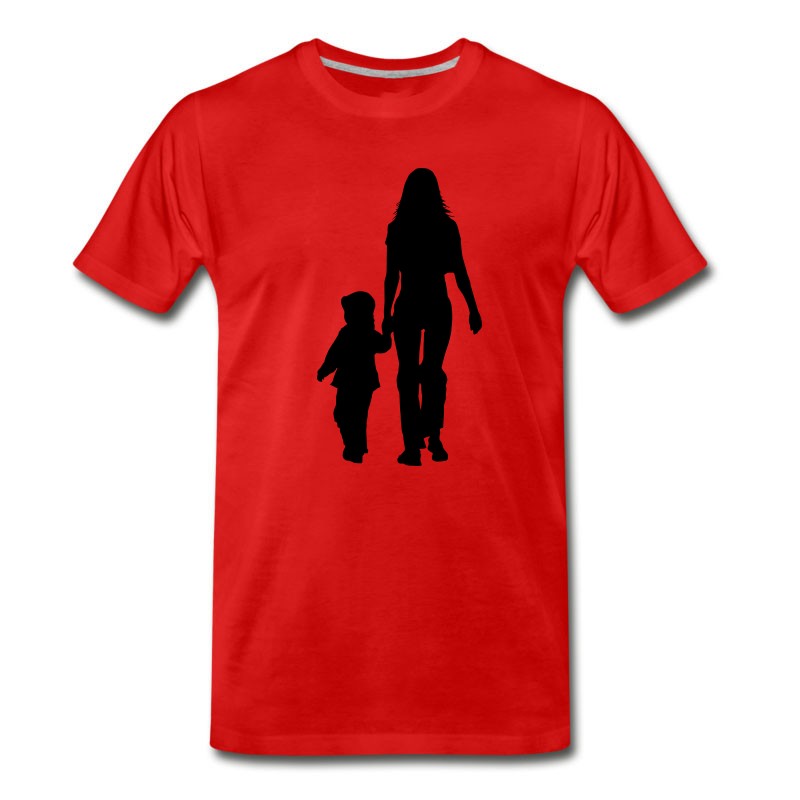 Men's Mom And Son Silhouettes T-Shirt