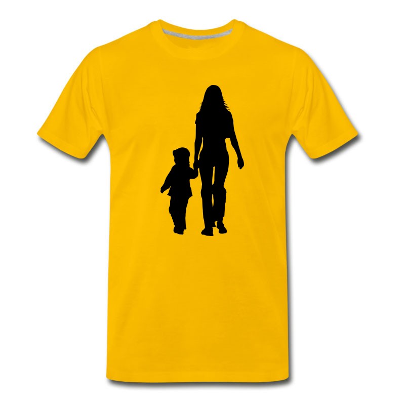 Men's Mom And Son Silhouettes T-Shirt