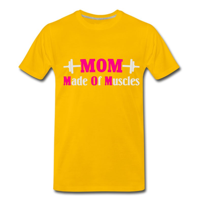 Men's Mom Strong Mom Fitness Muscular Mom Lifting T-Shirt