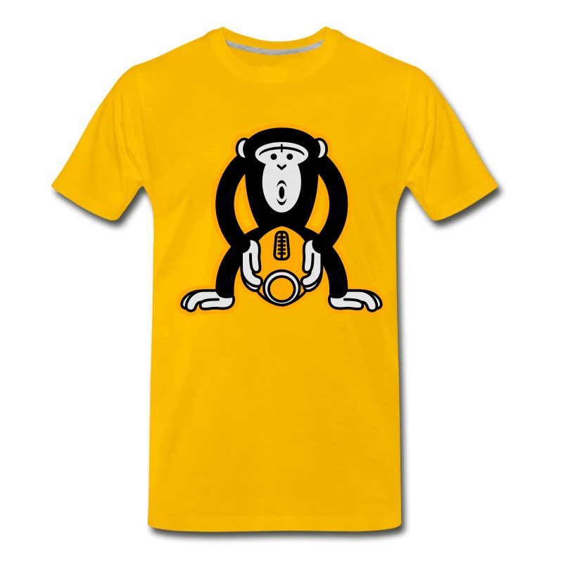 Men's Monkey-Football T-Shirt