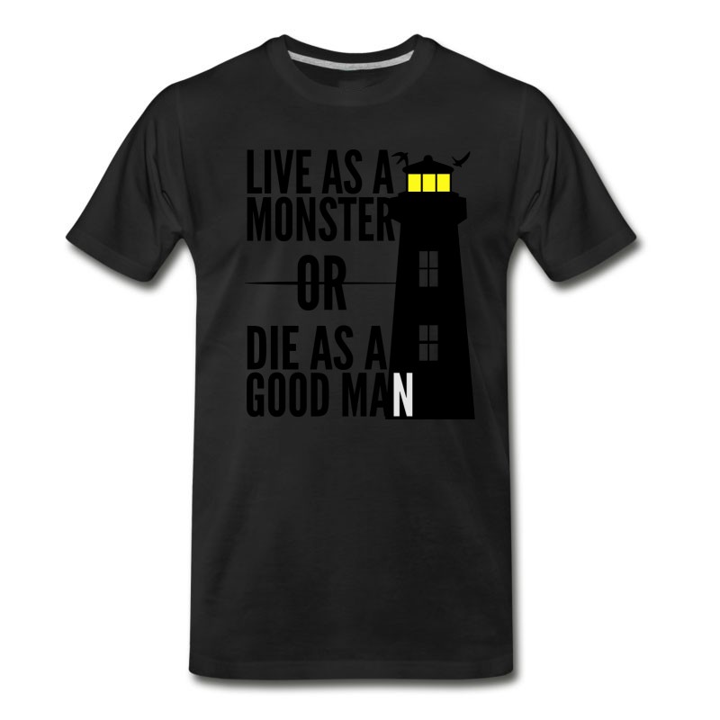 Men's Monster Or Good Man! Shutter Island Movie Quote T-Shirt