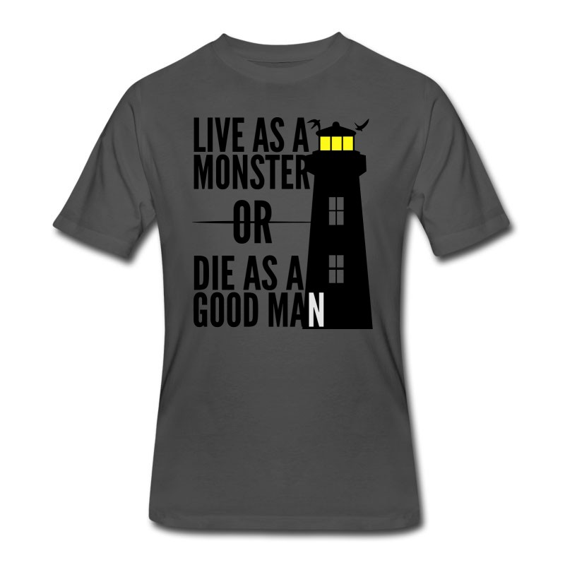 Men's Monster Or Good Man! Shutter Island Movie Quote T-Shirt