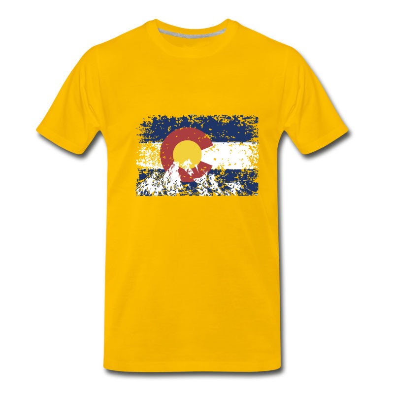 Men's Mountain Country America Cowboy University Denver T-Shirt