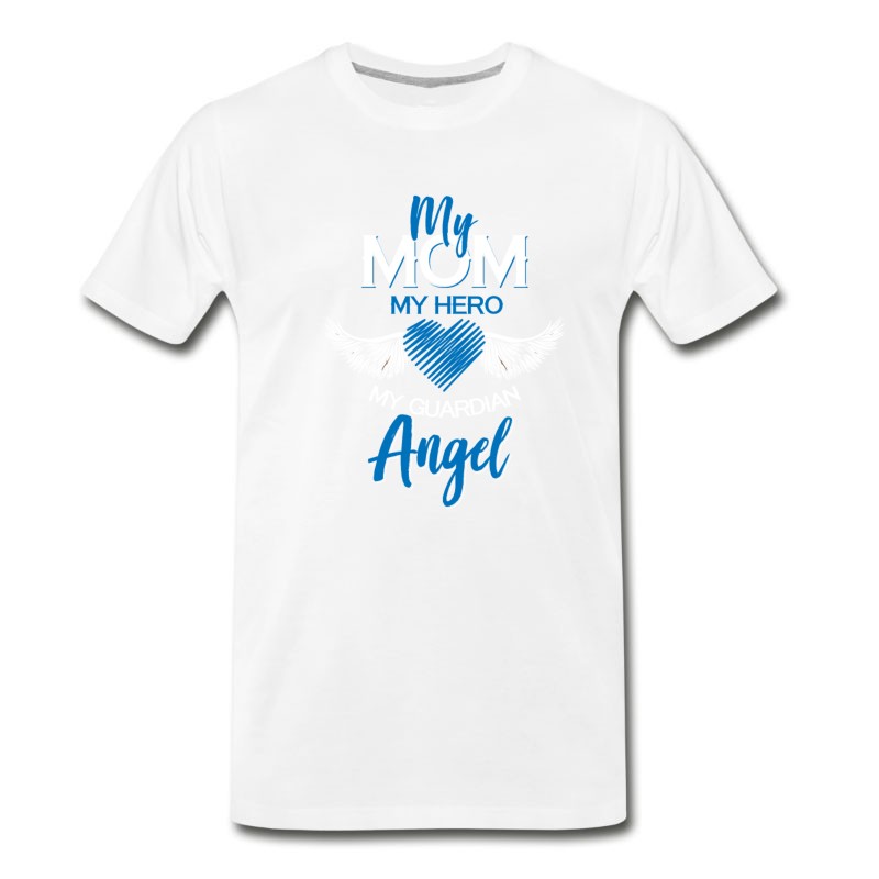 Men's My Mom Guardian Angel Gift Love Kids Thankful T-Shirt