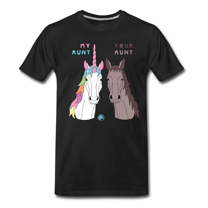 Men's My Your Aunt Unicorn Horse T-Shirt