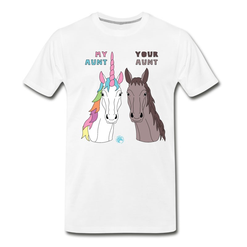 Men's My Your Aunt Unicorn Horse T-Shirt