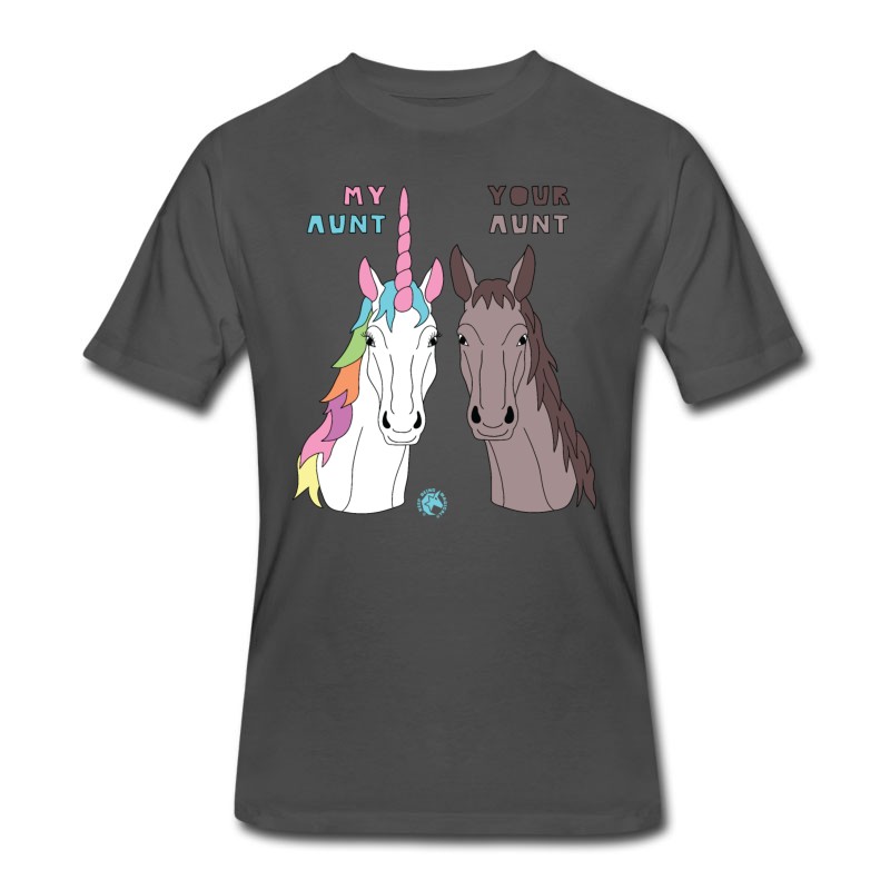 Men's My Your Aunt Unicorn Horse T-Shirt