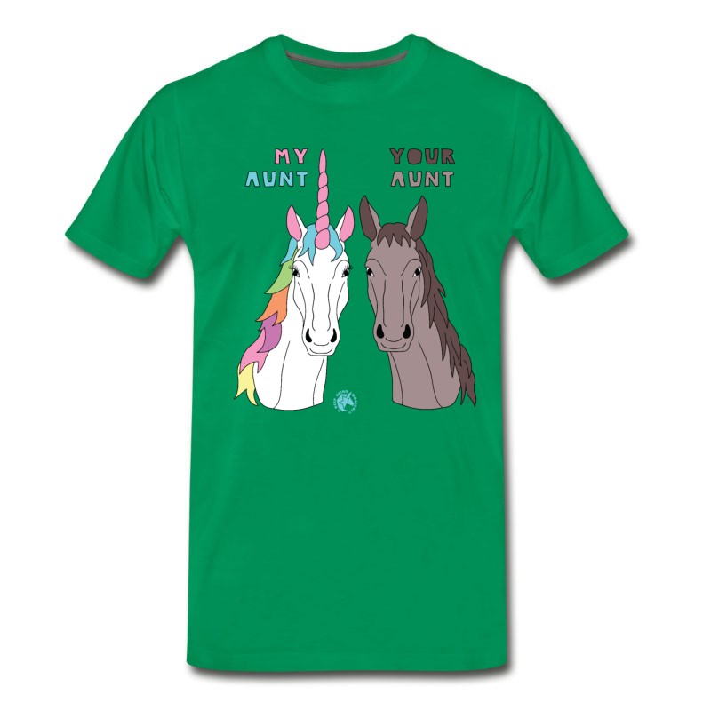 Men's My Your Aunt Unicorn Horse T-Shirt