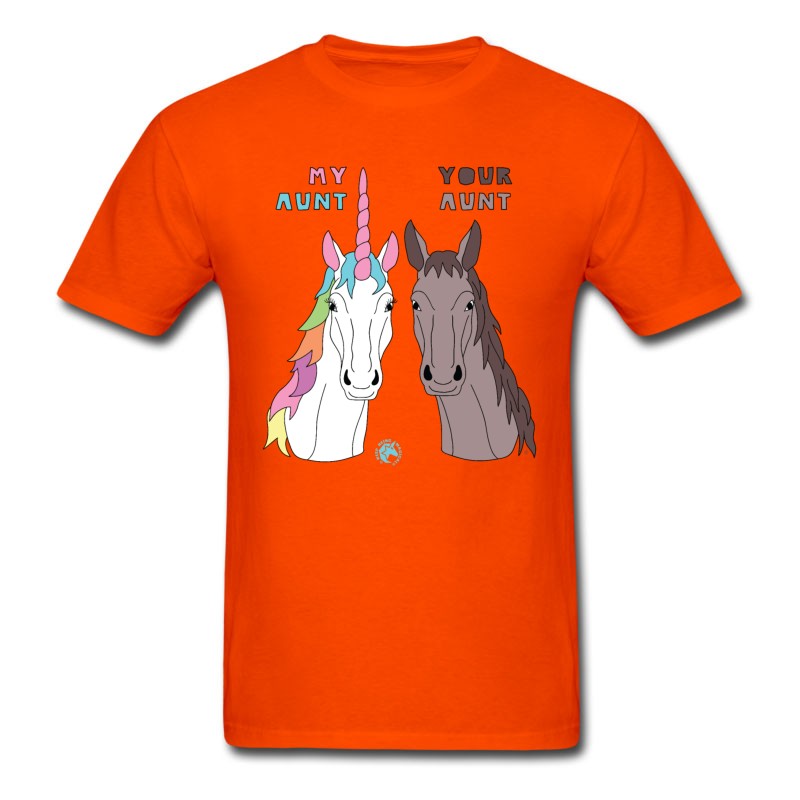 Men's My Your Aunt Unicorn Horse T-Shirt