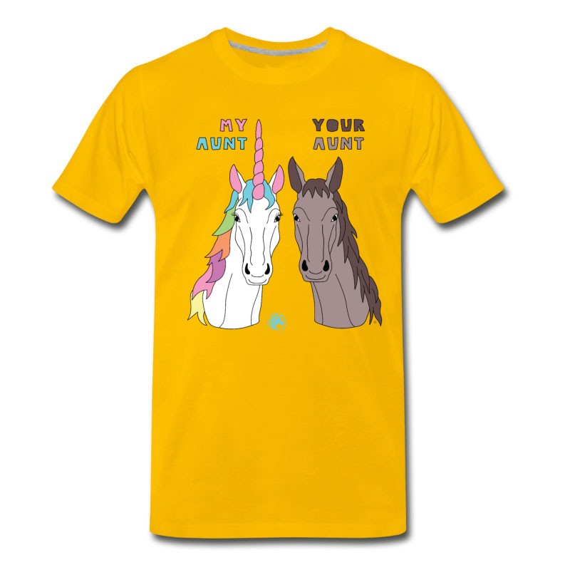 Men's My Your Aunt Unicorn Horse T-Shirt