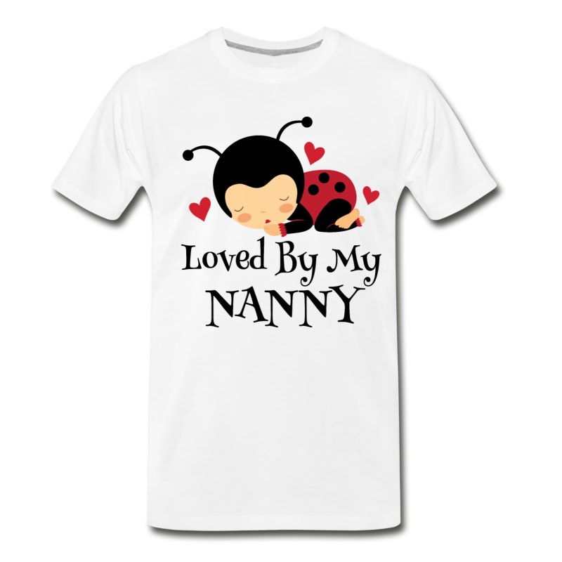 Men's Nanny Loves Me Ladybug Grandchild T-Shirt