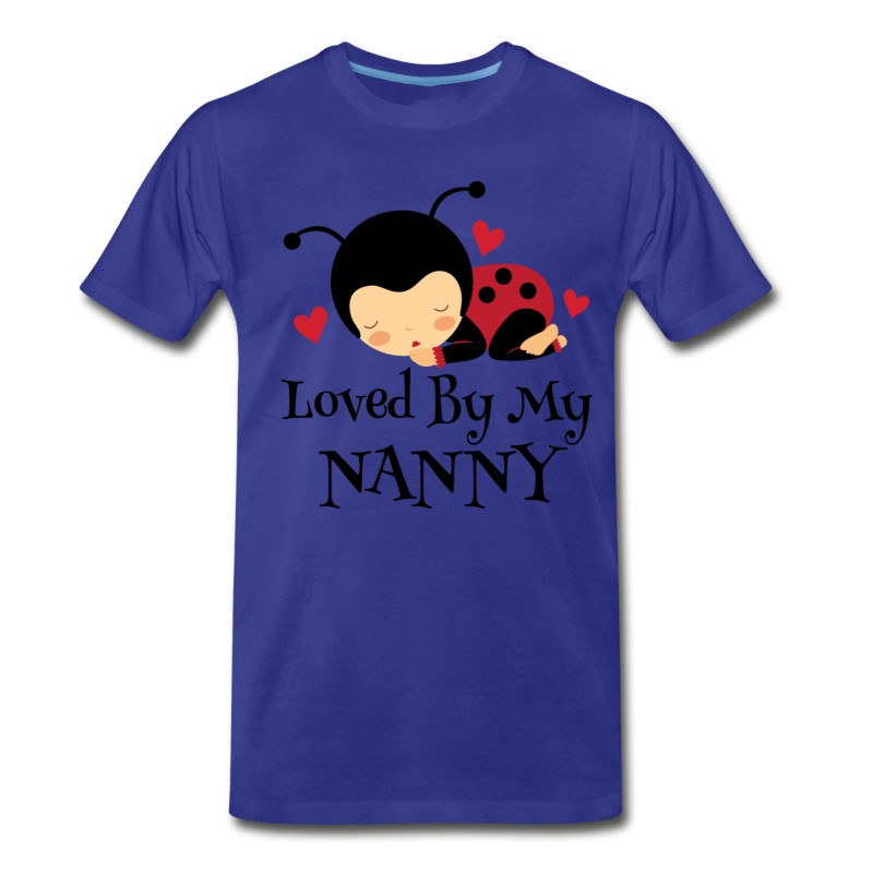 Men's Nanny Loves Me Ladybug Grandchild T-Shirt