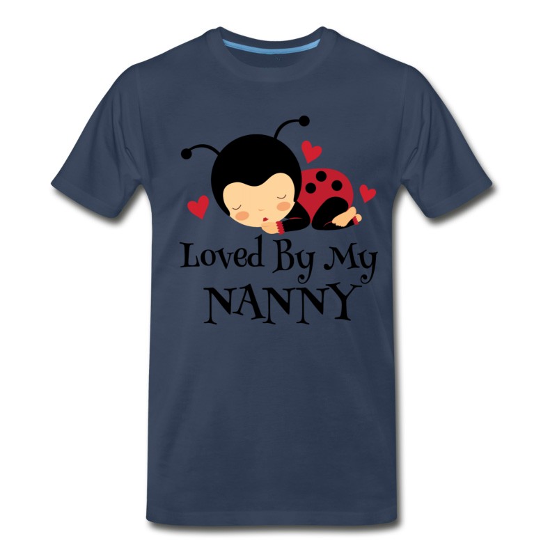 Men's Nanny Loves Me Ladybug Grandchild T-Shirt