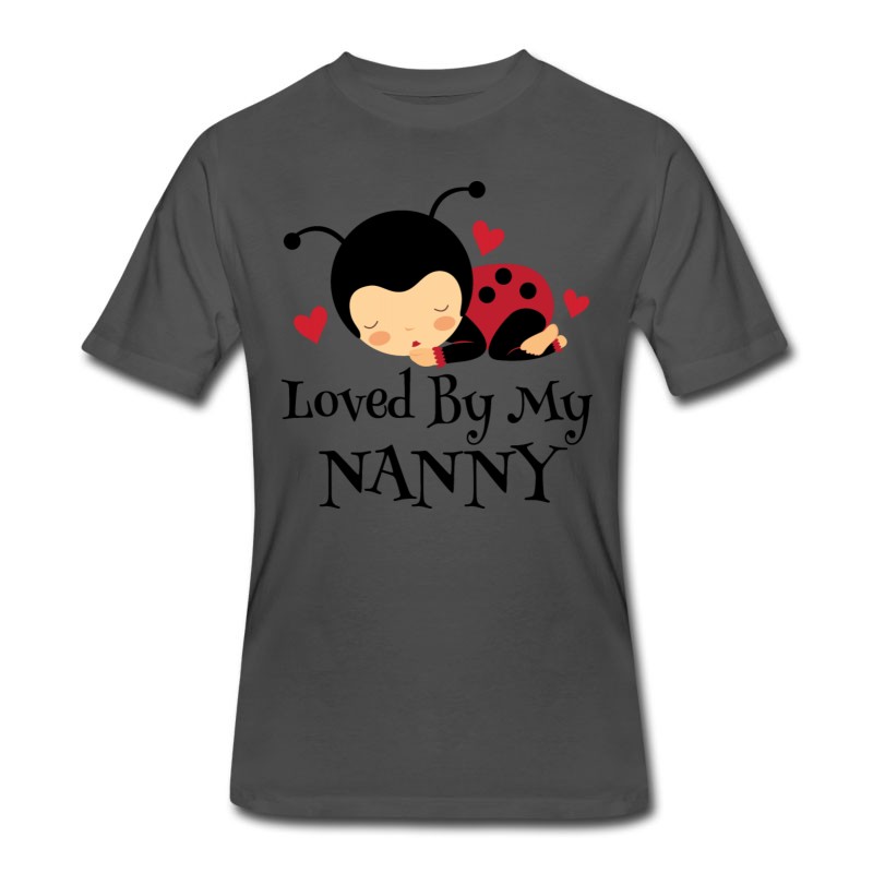 Men's Nanny Loves Me Ladybug Grandchild T-Shirt