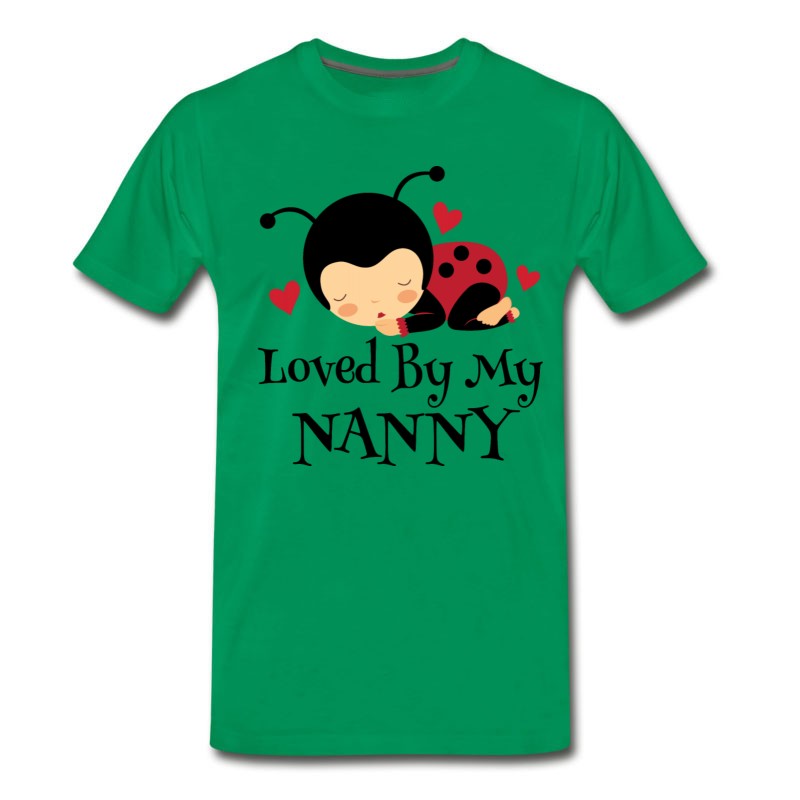 Men's Nanny Loves Me Ladybug Grandchild T-Shirt