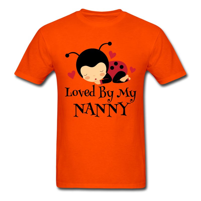 Men's Nanny Loves Me Ladybug Grandchild T-Shirt