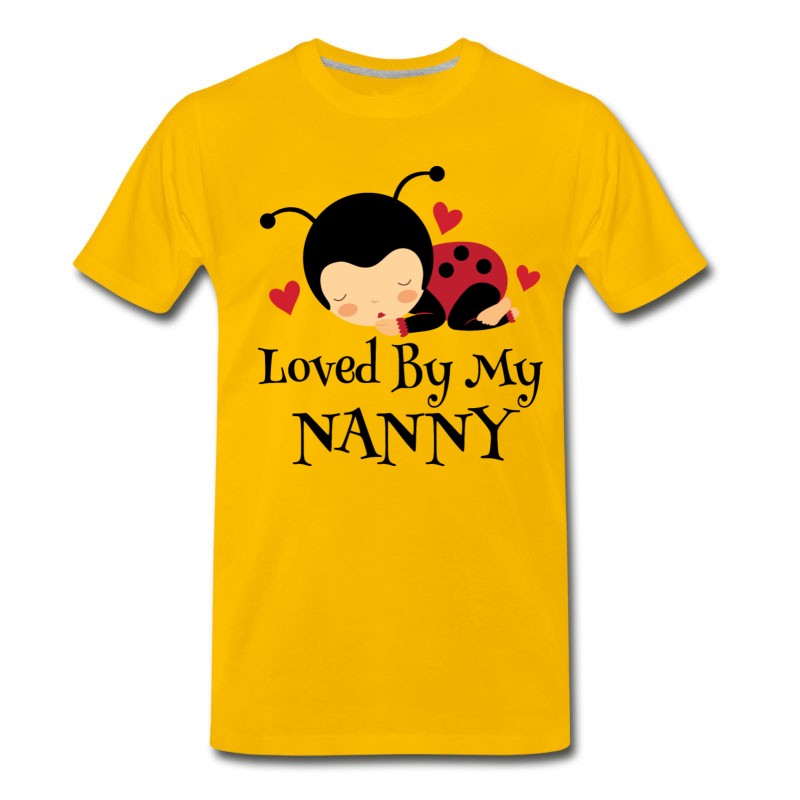 Men's Nanny Loves Me Ladybug Grandchild T-Shirt