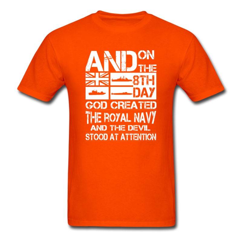 Men's Navy - And On The 8th Day God Created The Royal T-Shirt