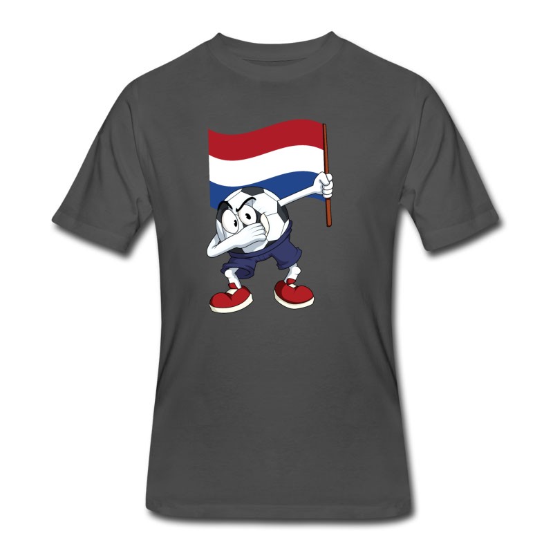 Men's Netherlands Dabbing Soccer Ball T-Shirt