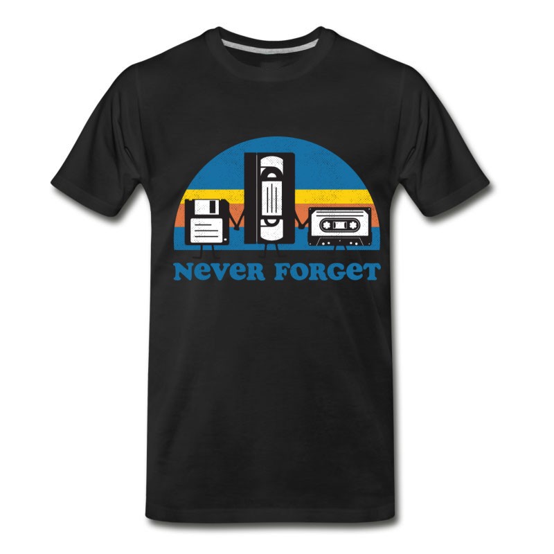 never forget vhs t shirt