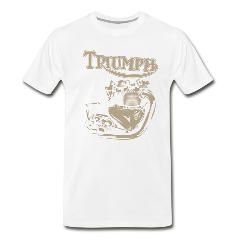 Men's New Triumph Engine Motorcycle Cycling T Shirts T-Shirt