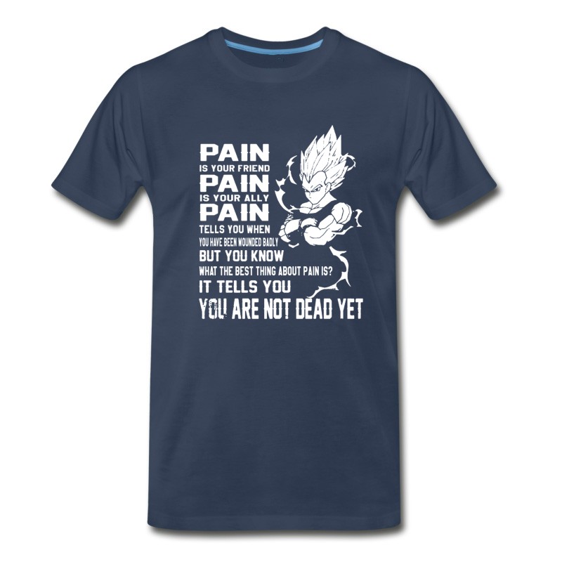 Men's New Vegeta Pain Quote Super Saiyan God Dragon Ball T-Shirt