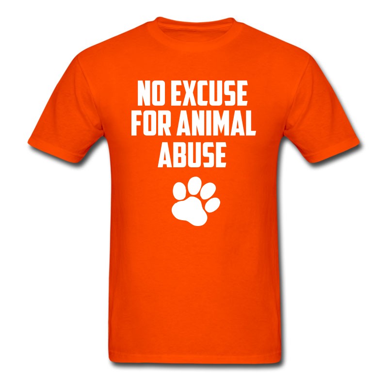 Men's No Excuse For Animal Abuse T-Shirt